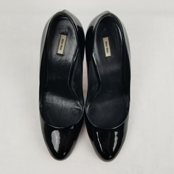 Miu Miu Prada Patent Leather Pumps Heels size 37.5 - Picture 4 of 9